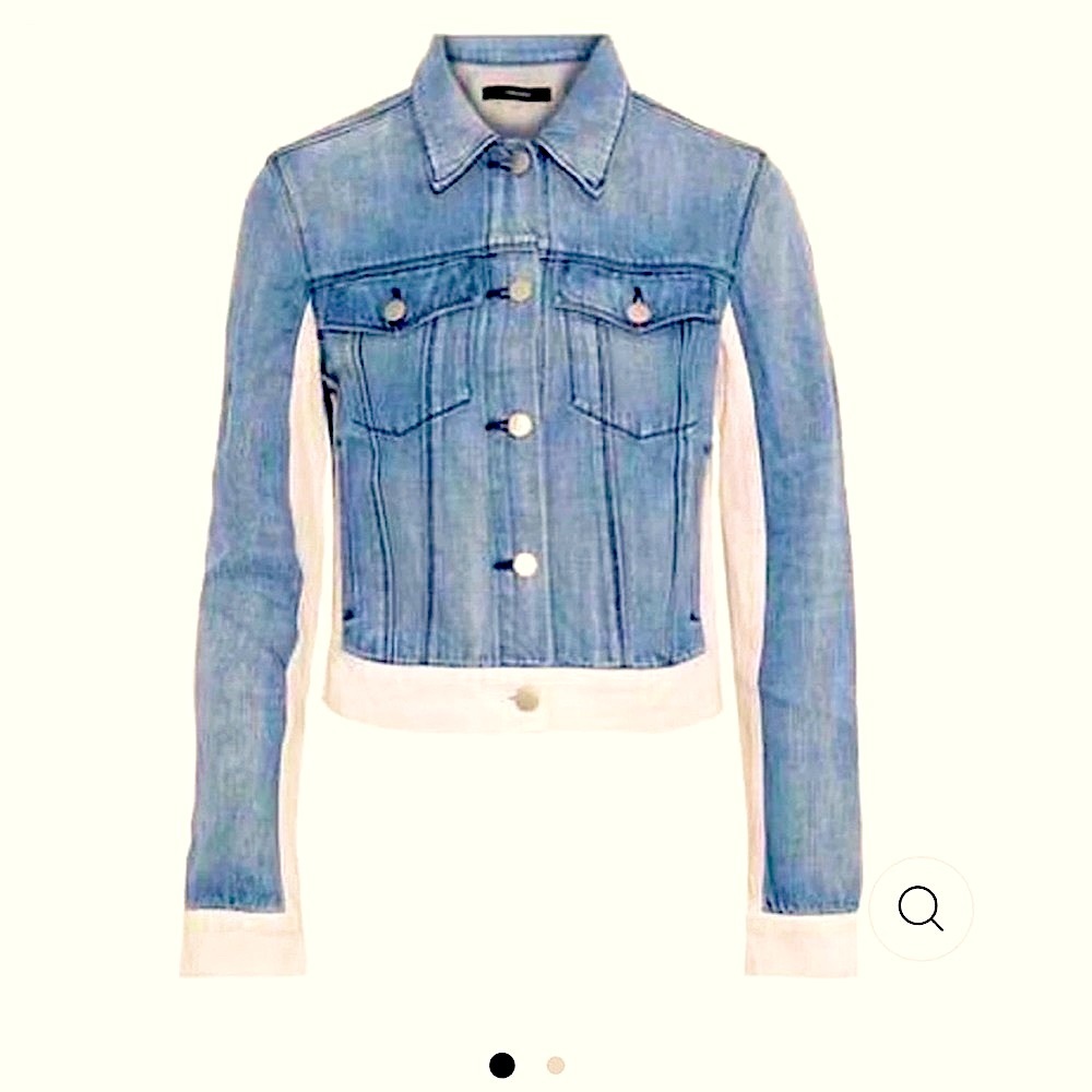 J brand Harlow two toned cropped jean jacket